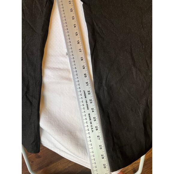 Lane Bryant Women Dress Pants size 22 Regular US Black Slim Flared Leg Mid Rise - Picture 4 of 9